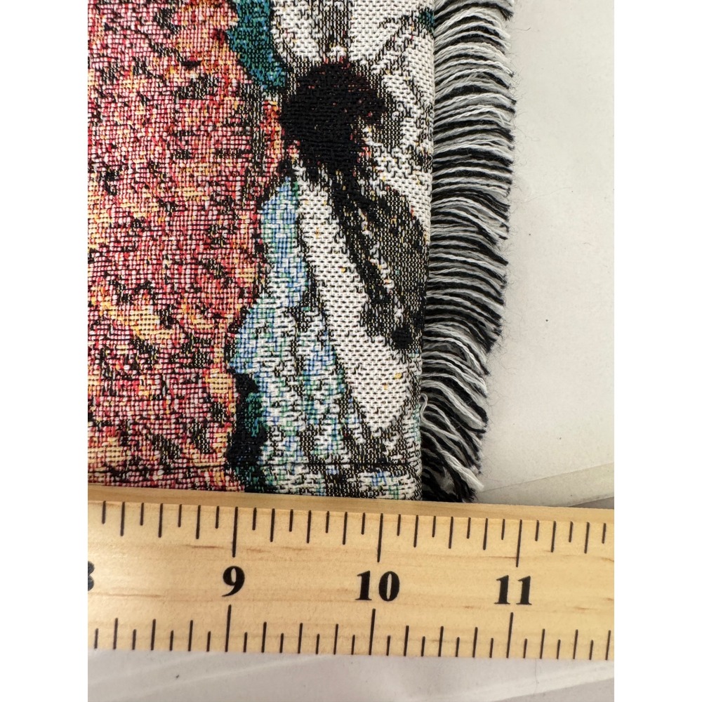 Rebel Vengeance Tapestry Cargo Pants sz 36 Multicolor Stacked Fit goth punk - Picture 9 of 9